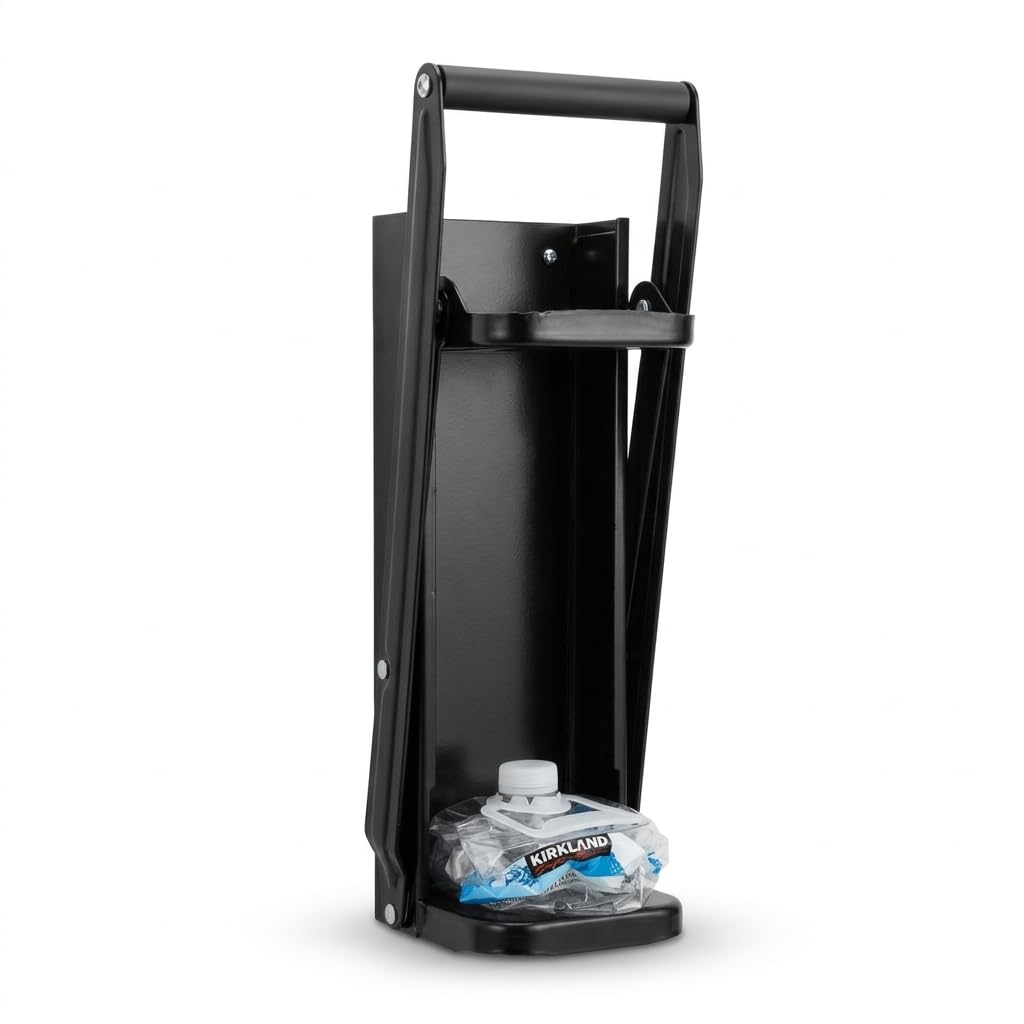 Heavy Duty Metal Can Crusher Bottle Crusher, Wall Mounted, Black W650062