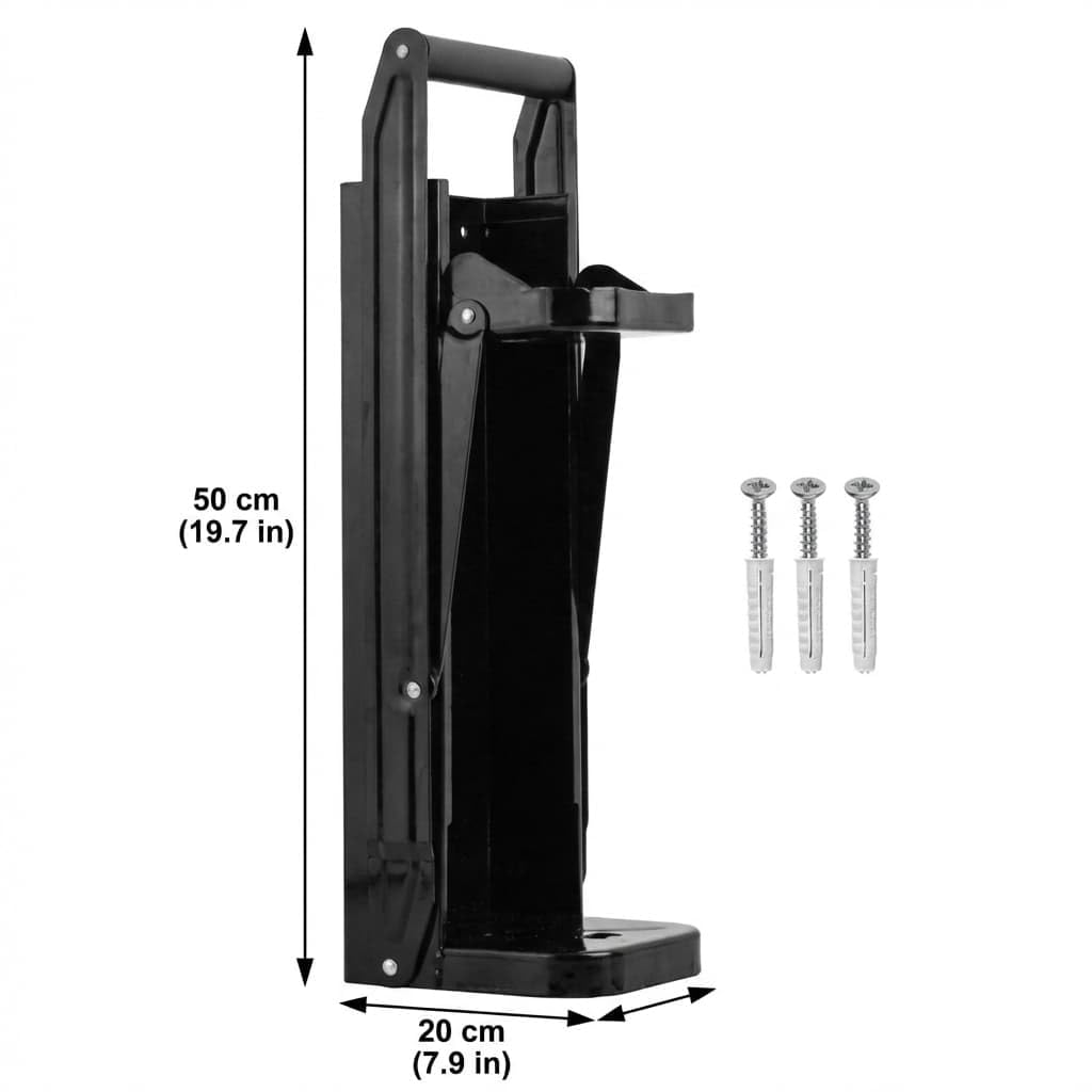 Heavy Duty Metal Can Crusher Bottle Crusher, Wall Mounted, Black W650062