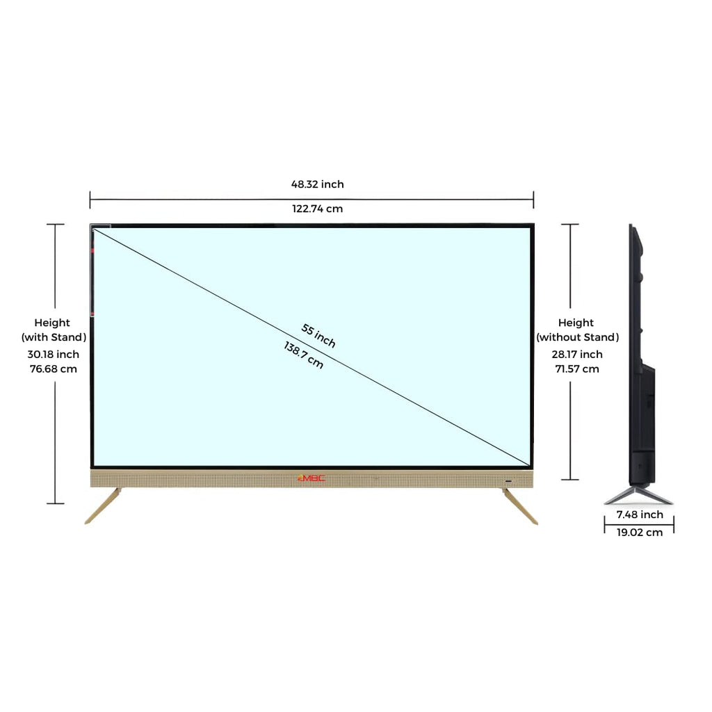 55 inches HD Smart LED TV H387