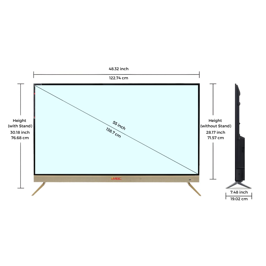 55 inches HD Smart LED TV H387