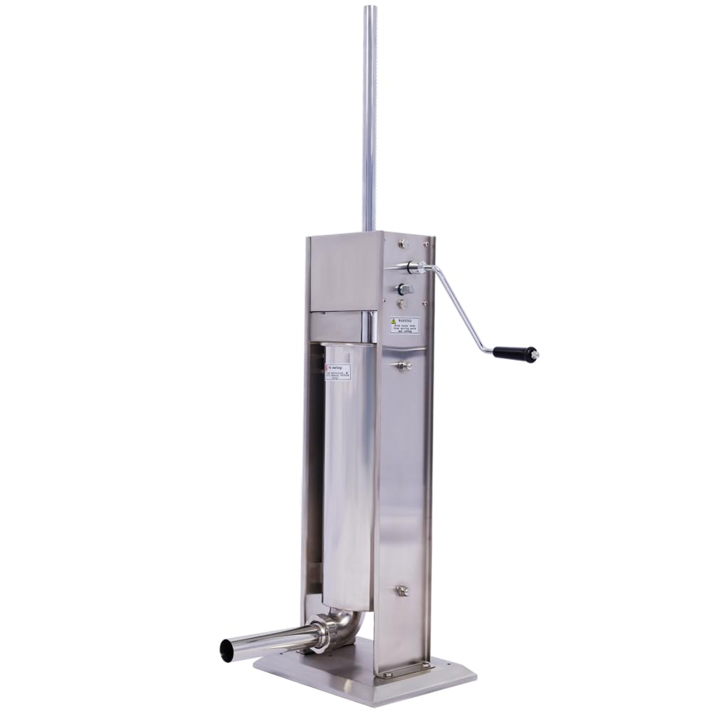 Vertical Stainless Steel Manual Sausage Stuffing Machine with 4 Filling Tubes H767748