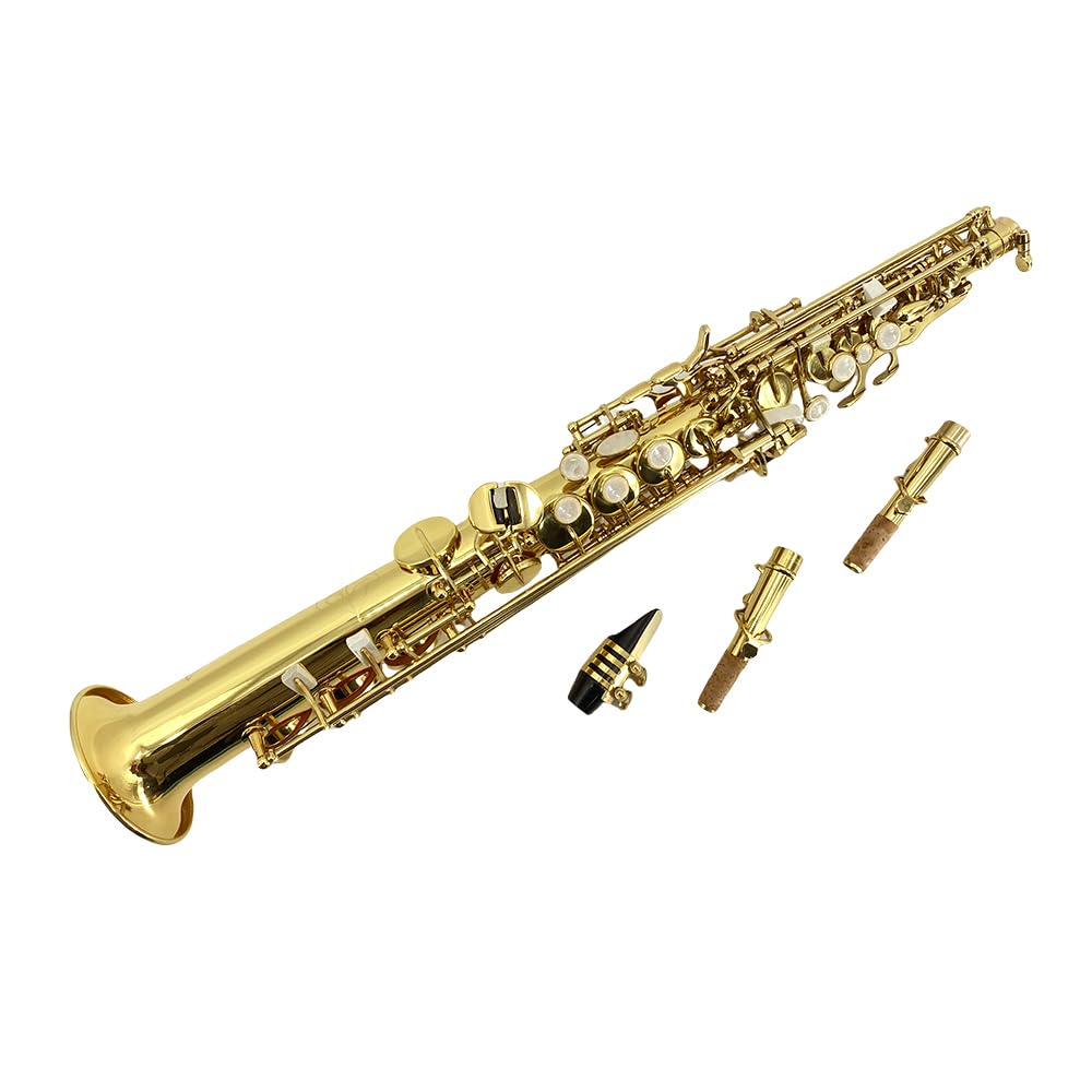 Straight Soprano Saxophone with Case, Mouthpiece, Neck Strap & Accessories K3412