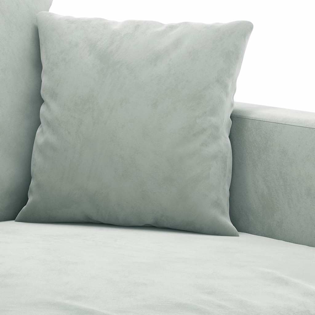 Light Gray Velvet 2-Seater Sofa M47639