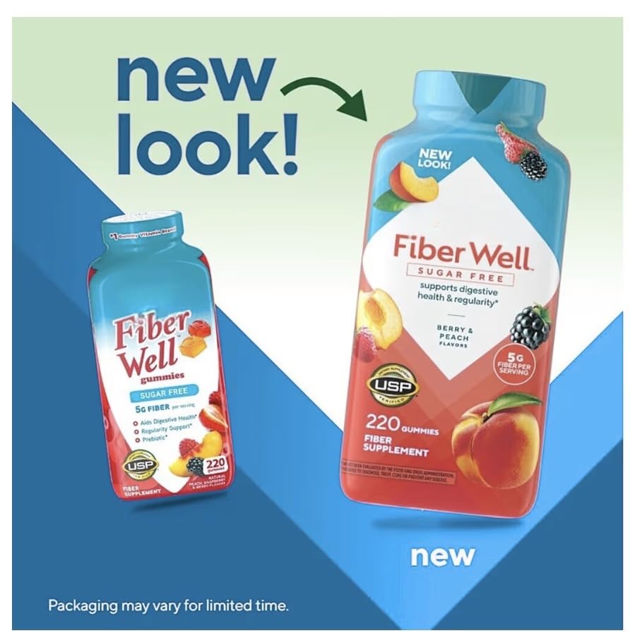 Sugar Free Fiber Gummies with Prebiotic 220 Count E847