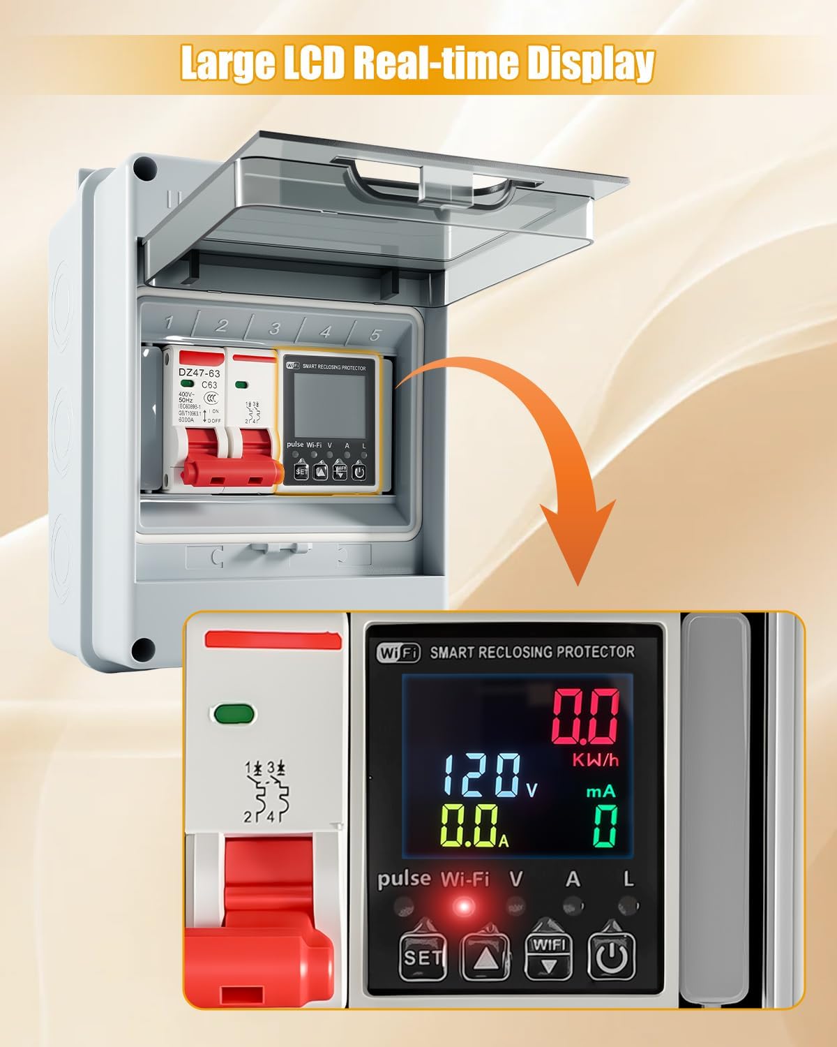 63A Power Consumption Monitoring Circuit Breaker Q731067