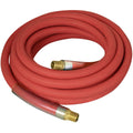 3/4" x 100' Industrial Rubber Water Hose Assembly with Male x Female Garden Hose Thread Fittings, Black B17622
