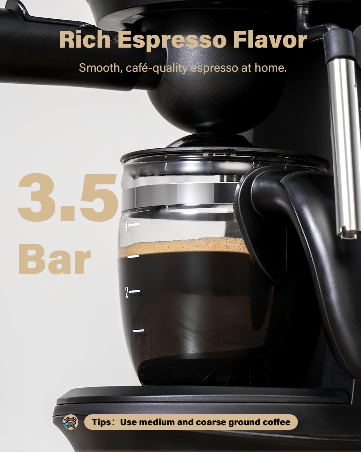 3.5 Bar Espresso Machine with Milk Frother Z273191