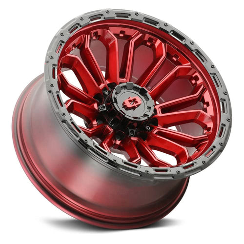 20x9 8x170 Red Wheel Rim D179