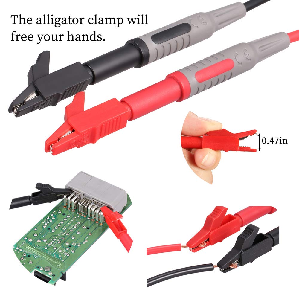 25-Piece Multimeter Leads Kit with Probes, Alligator Clips, Test Hooks and Back Probe Pins P93240