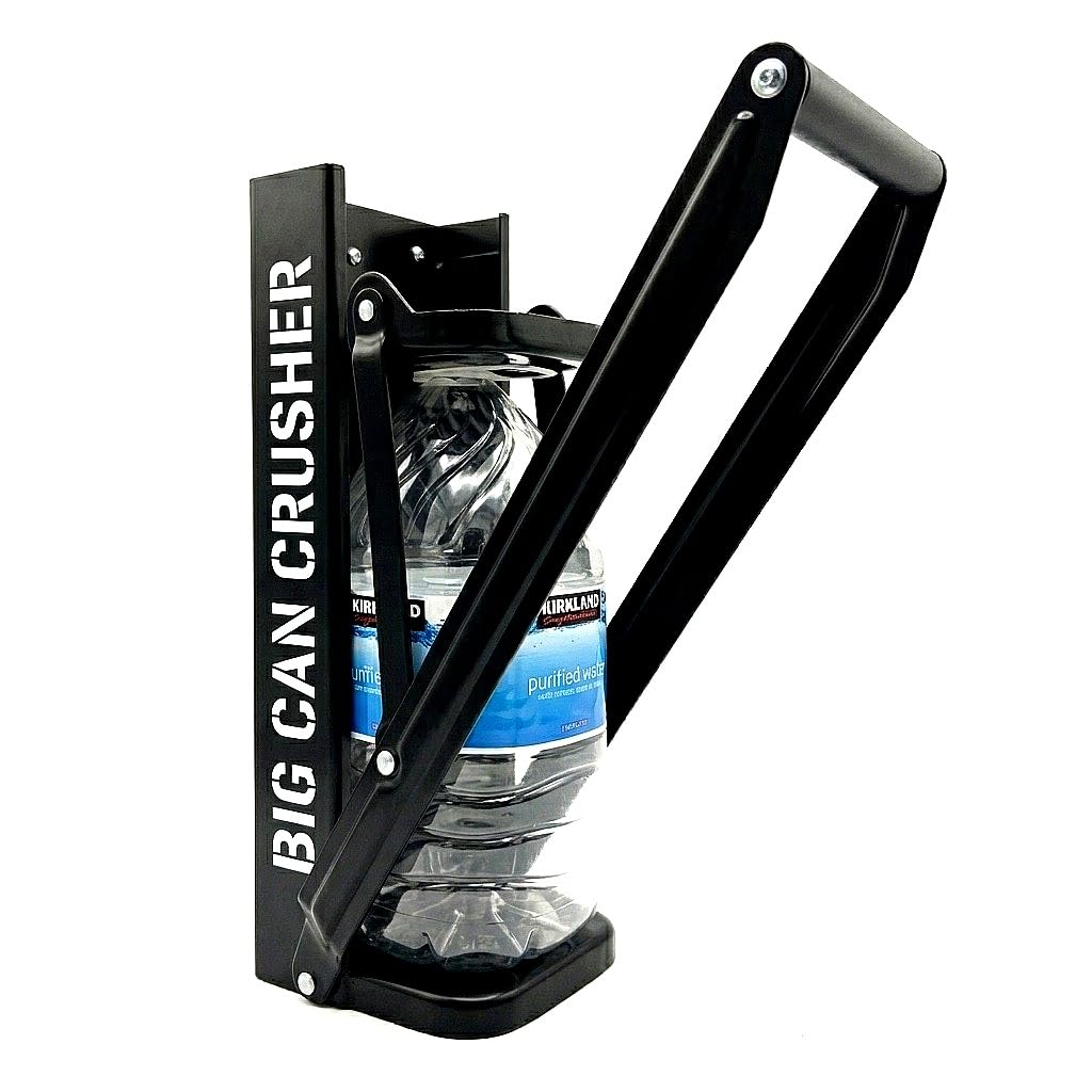 Heavy Duty Metal Can Crusher Bottle Crusher, Wall Mounted, Black W650062
