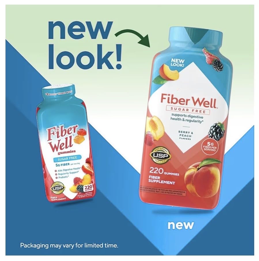 Sugar Free Fiber Gummies with Prebiotic 220 Count E847