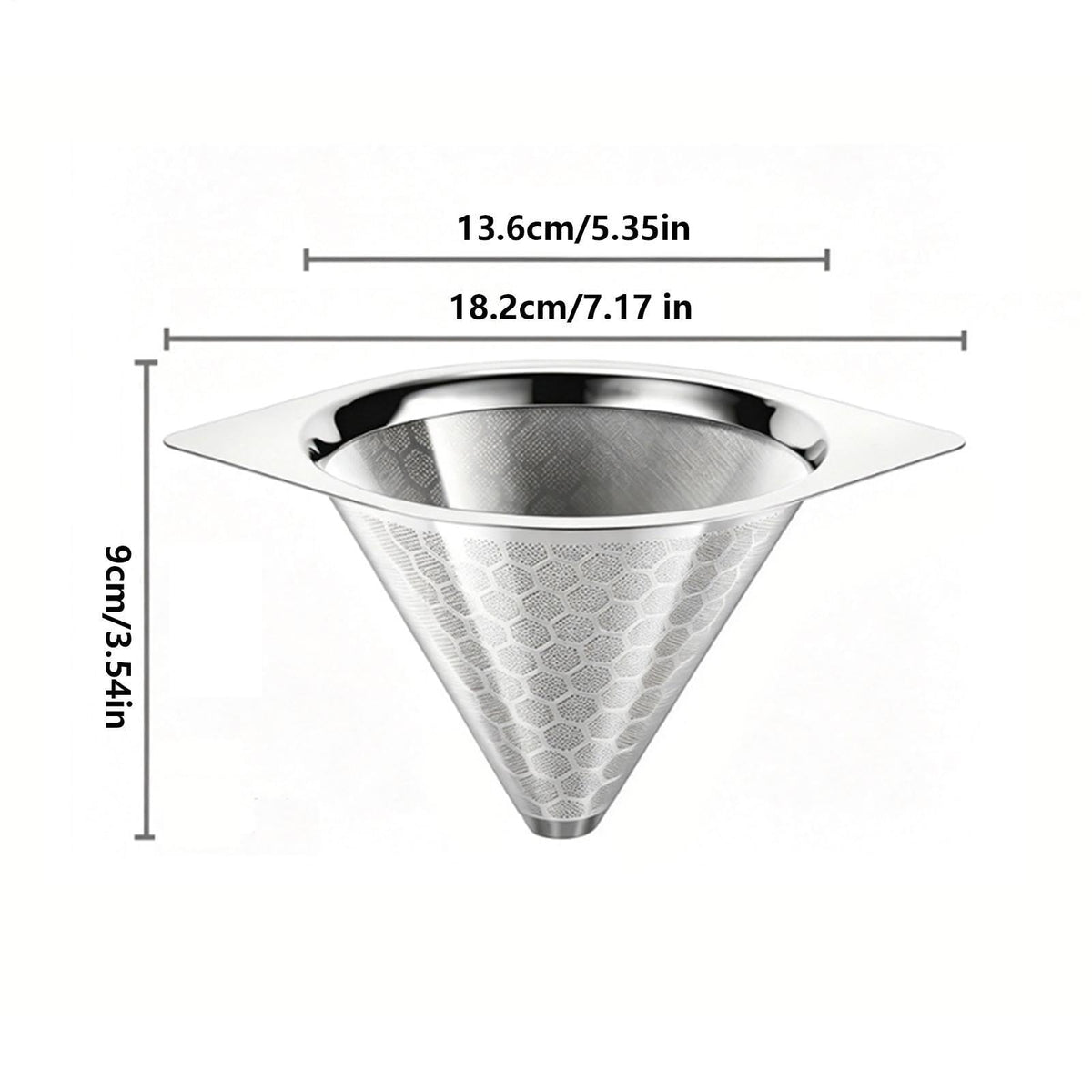 Stainless Steel Fine Mesh Drip Coffee Filter Q1566