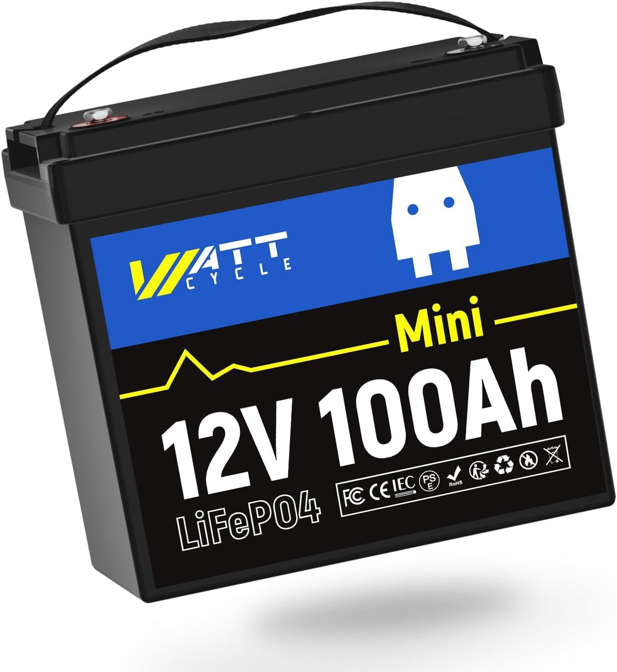 12V 100Ah Mini LiFePO4 Battery with 100A BMS S80677