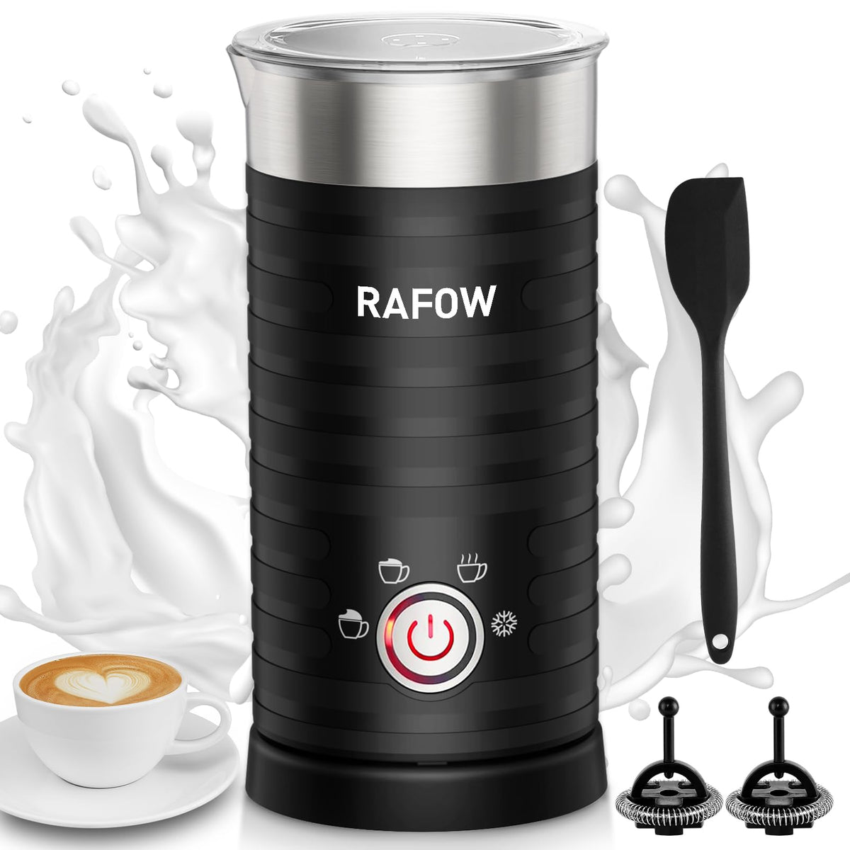 4 In 1 Electric Milk Frother Steamer 350ml Q763