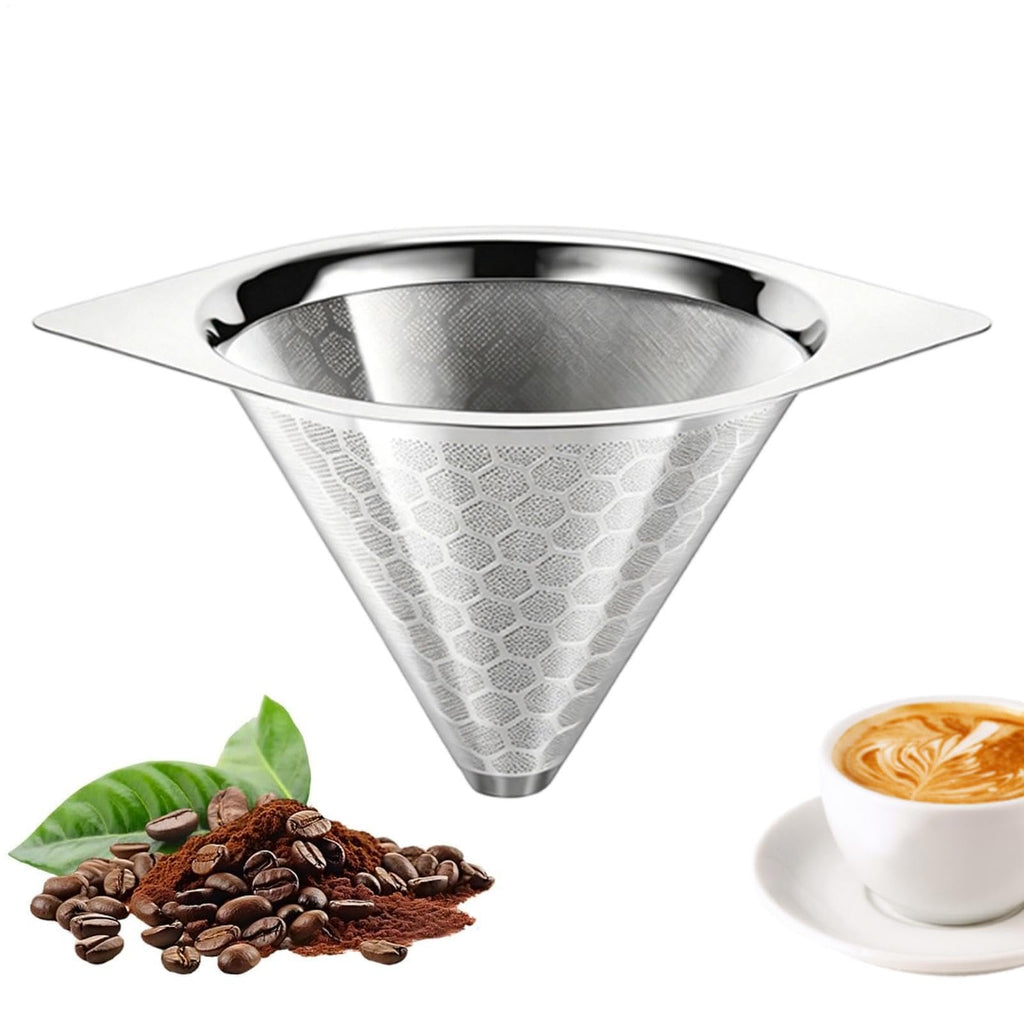 Stainless Steel Fine Mesh Drip Coffee Filter Q1566
