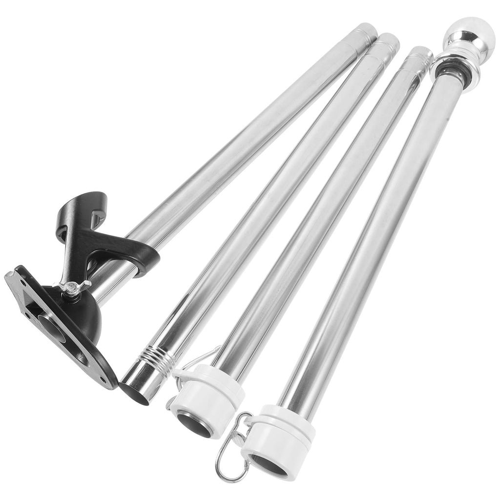 1.5m Stainless Steel Flag Pole Set F356448