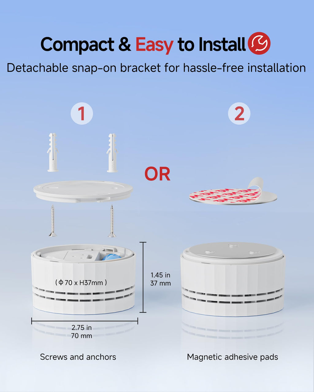 Carbon Monoxide Detectors 3-Pack with Gateway J3357