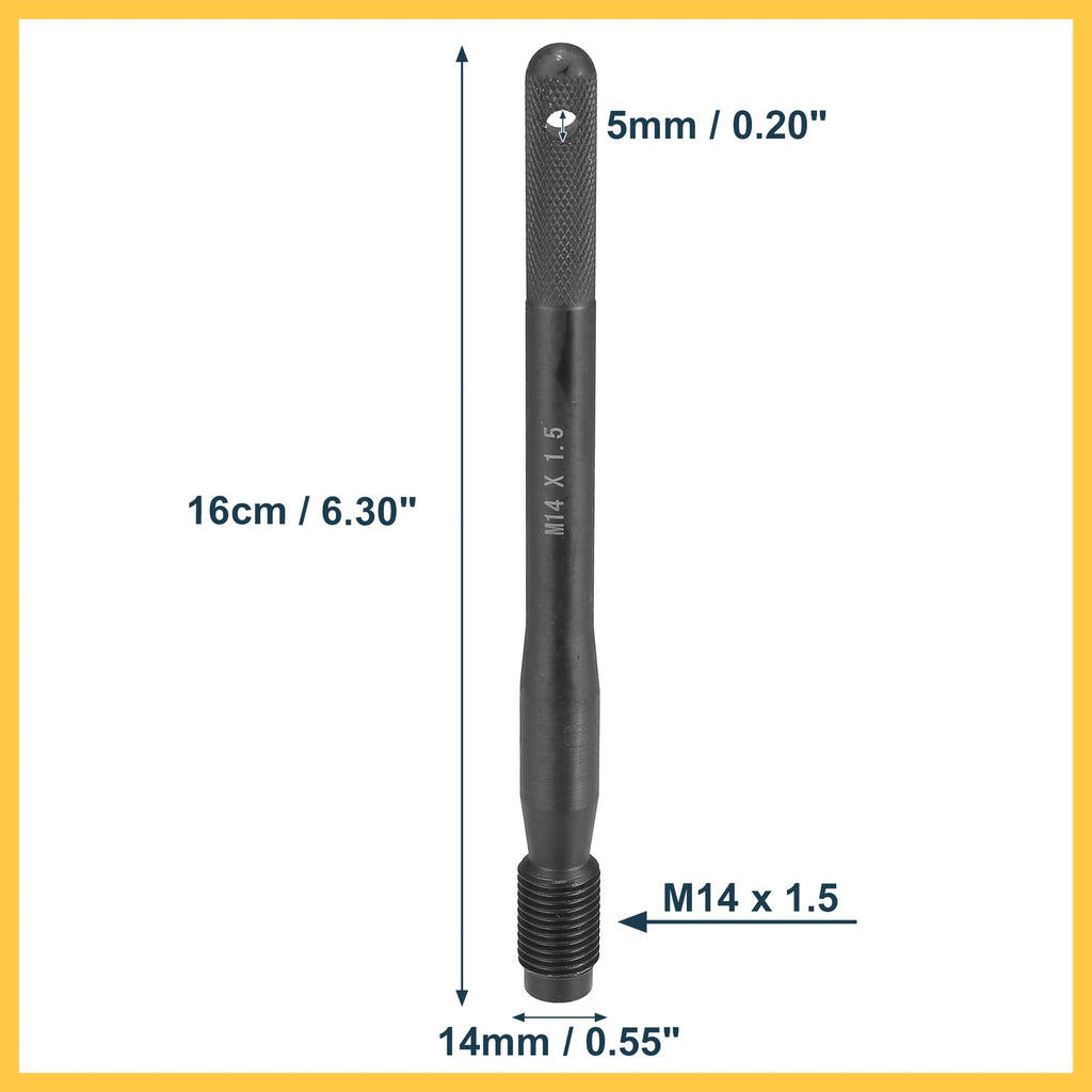 Black Carbon Steel Wheel Hangers Alignment Pin M14x1.5 S62268