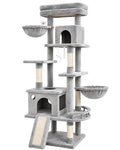 70 Inch Cat Tree with Scratching Post and Hammock D91375