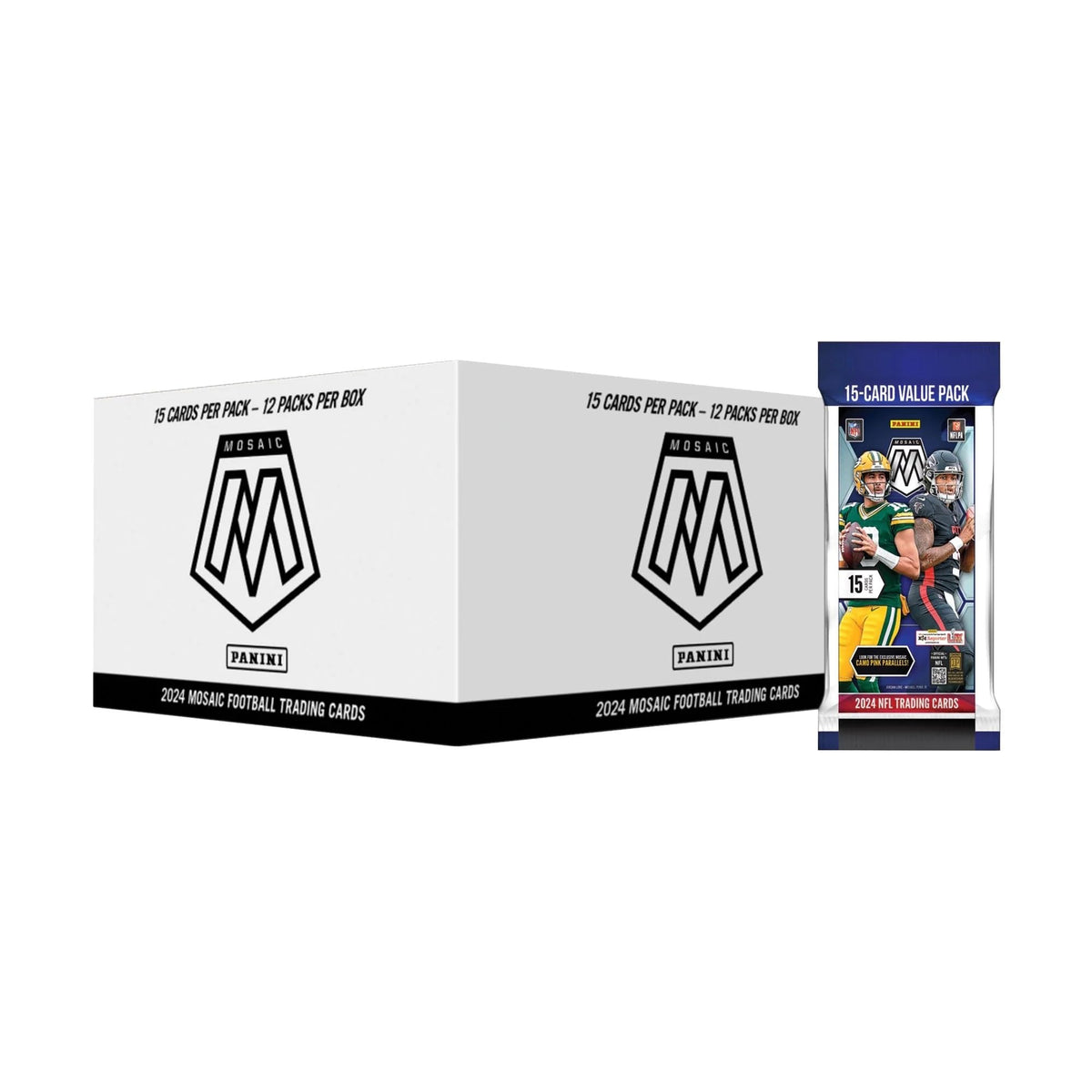 2024 Panini Mosaic Football Factory Sealed Cello Fat Pack Box G3964