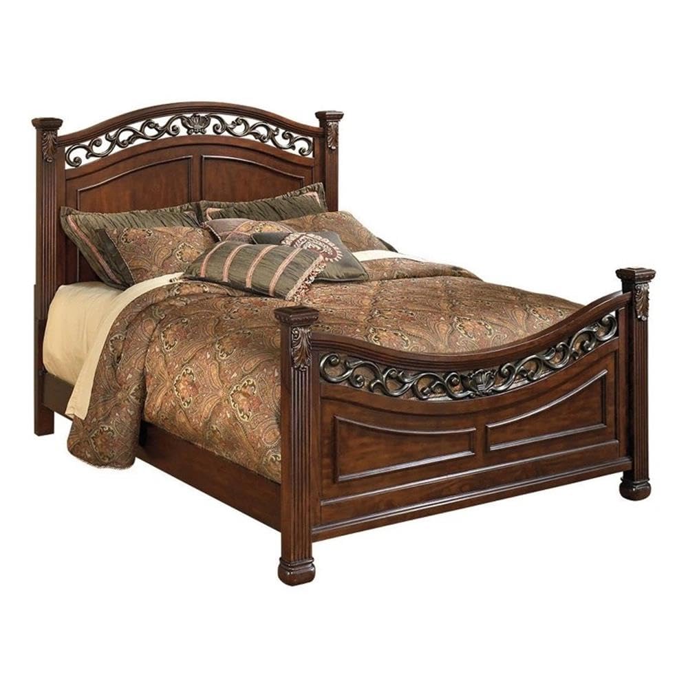 California King Bed with High Profile Headboard and Footboard M54104