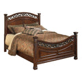 California King Bed with High Profile Headboard and Footboard M54104