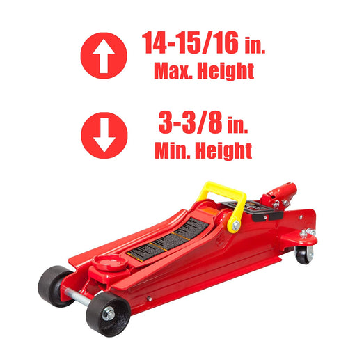 2.5 Ton Low Profile Trolley Floor Jack with Single Piston Quick Lift Pump H873