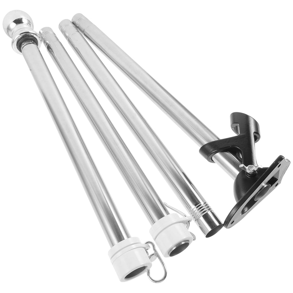 1.5m Stainless Steel Flag Pole Set F356448