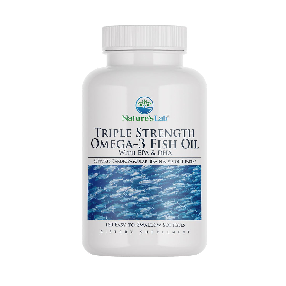 Triple Strength Omega-3 Fish Oil with EPA & DHA 180 Softgels Z51585