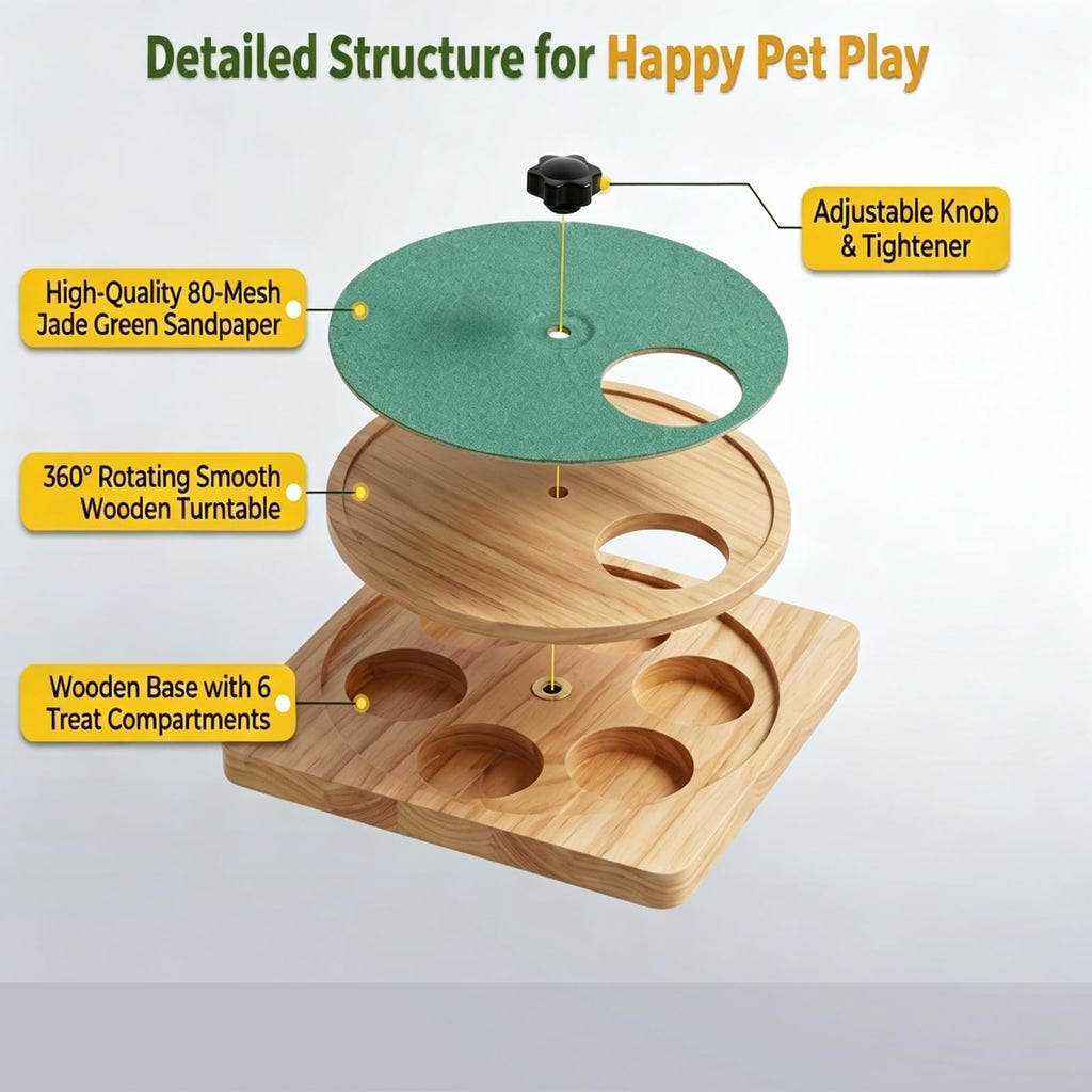 Dog Nail Scratch Board with Treat Box N746