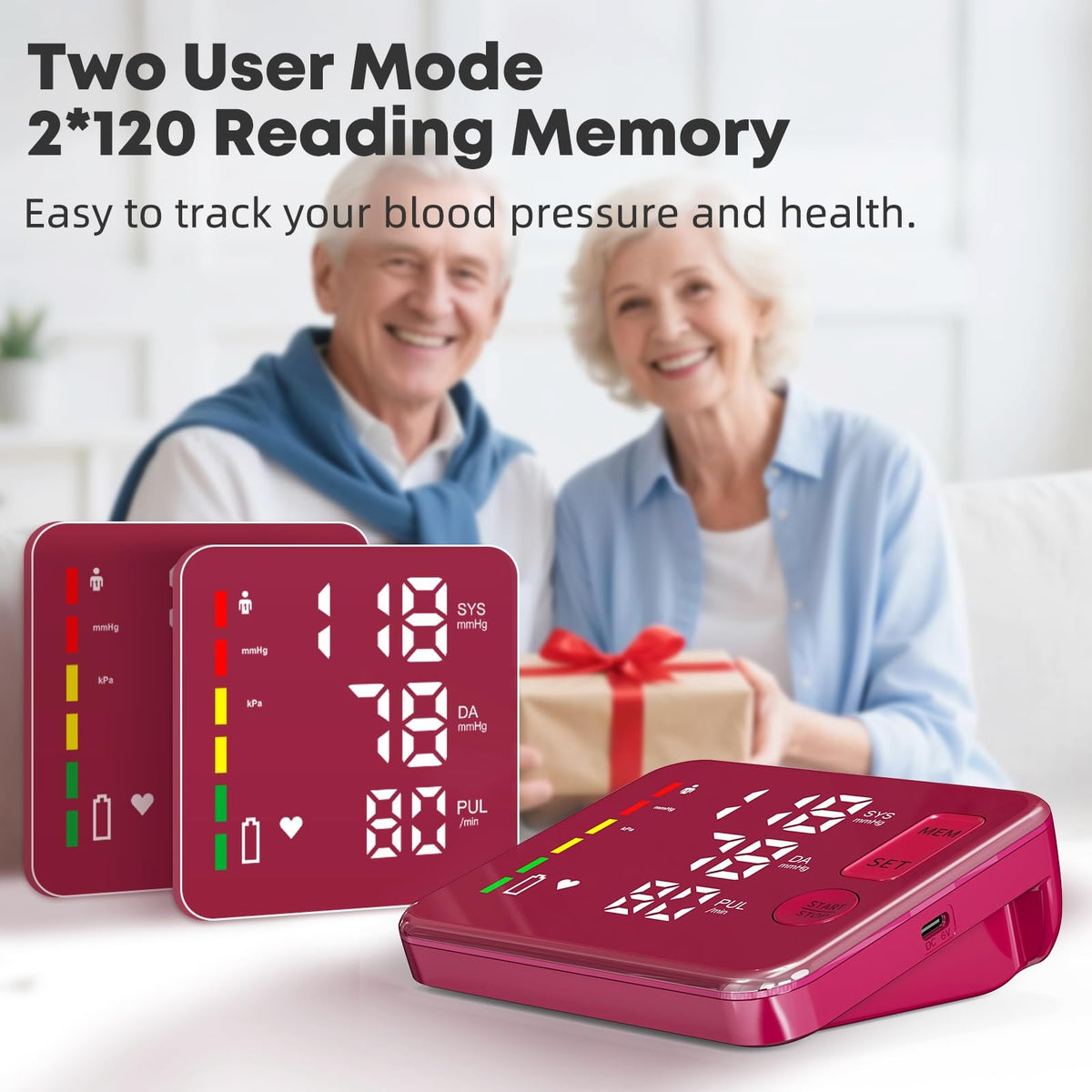Blood Pressure Monitor Rechargeable Upper Arm E664722