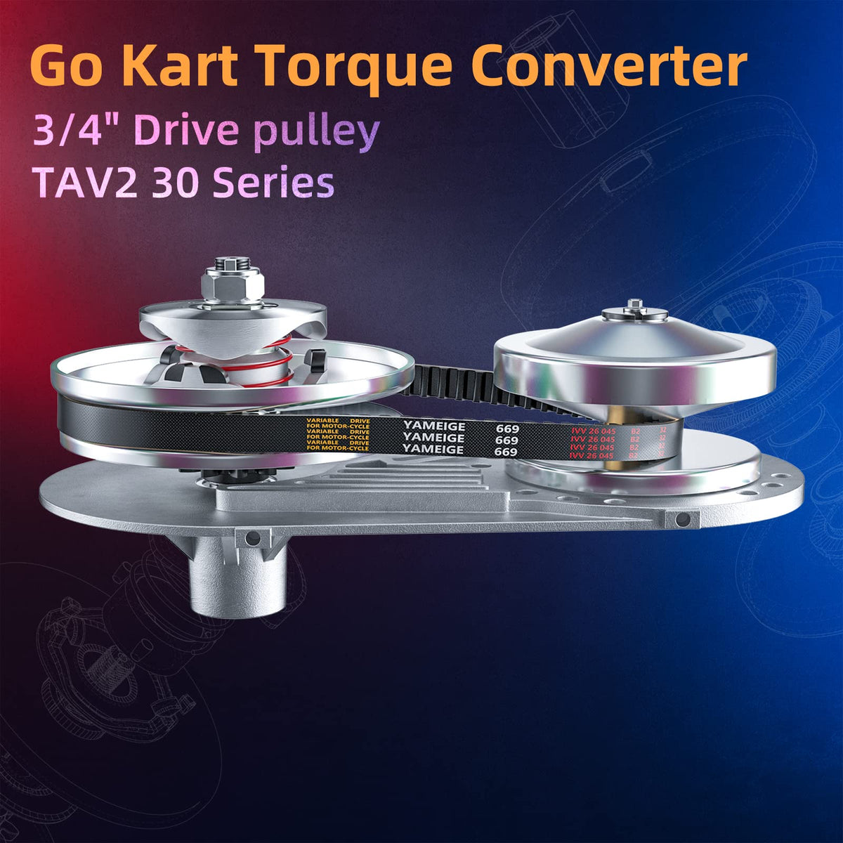 3/4 Bore 6.5 HP Torque Converter Kit B35818