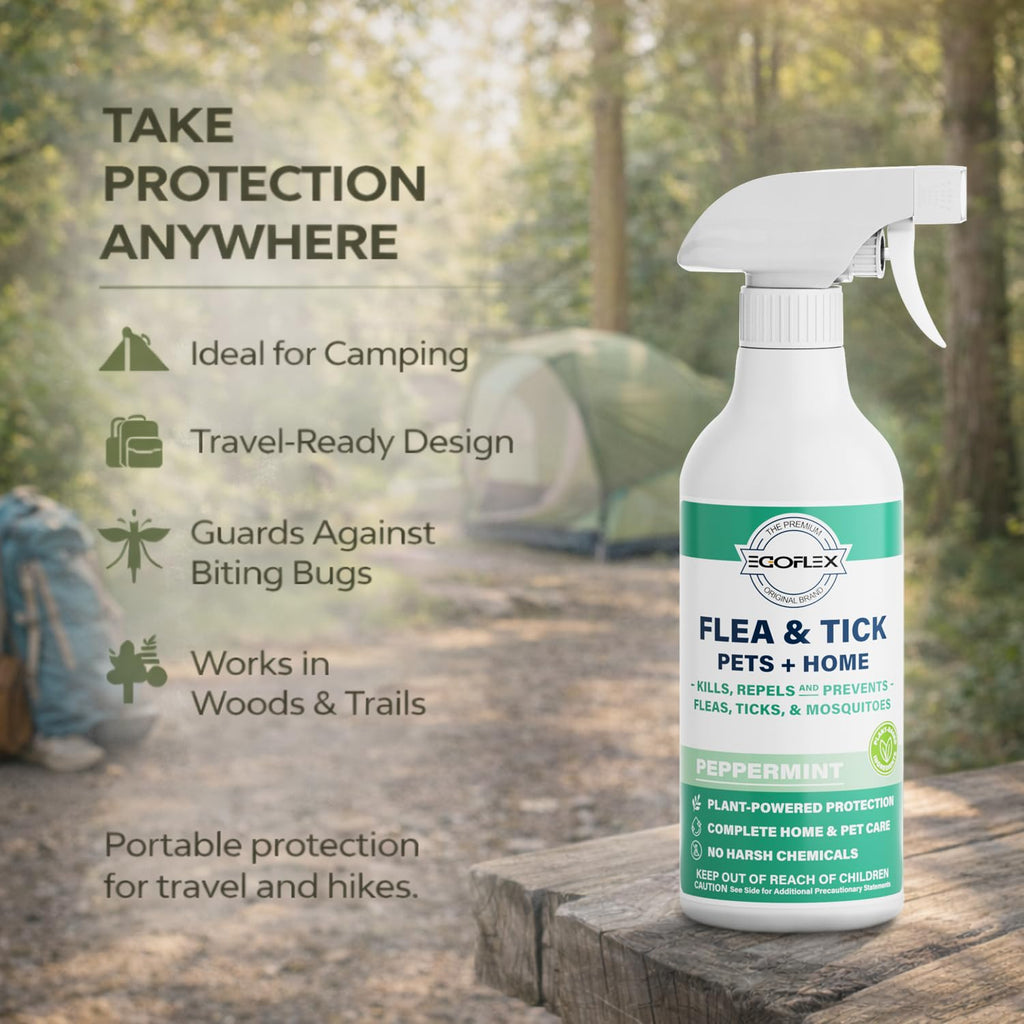 Plant-Based Flea Spray with Peppermint Scent 16oz M874