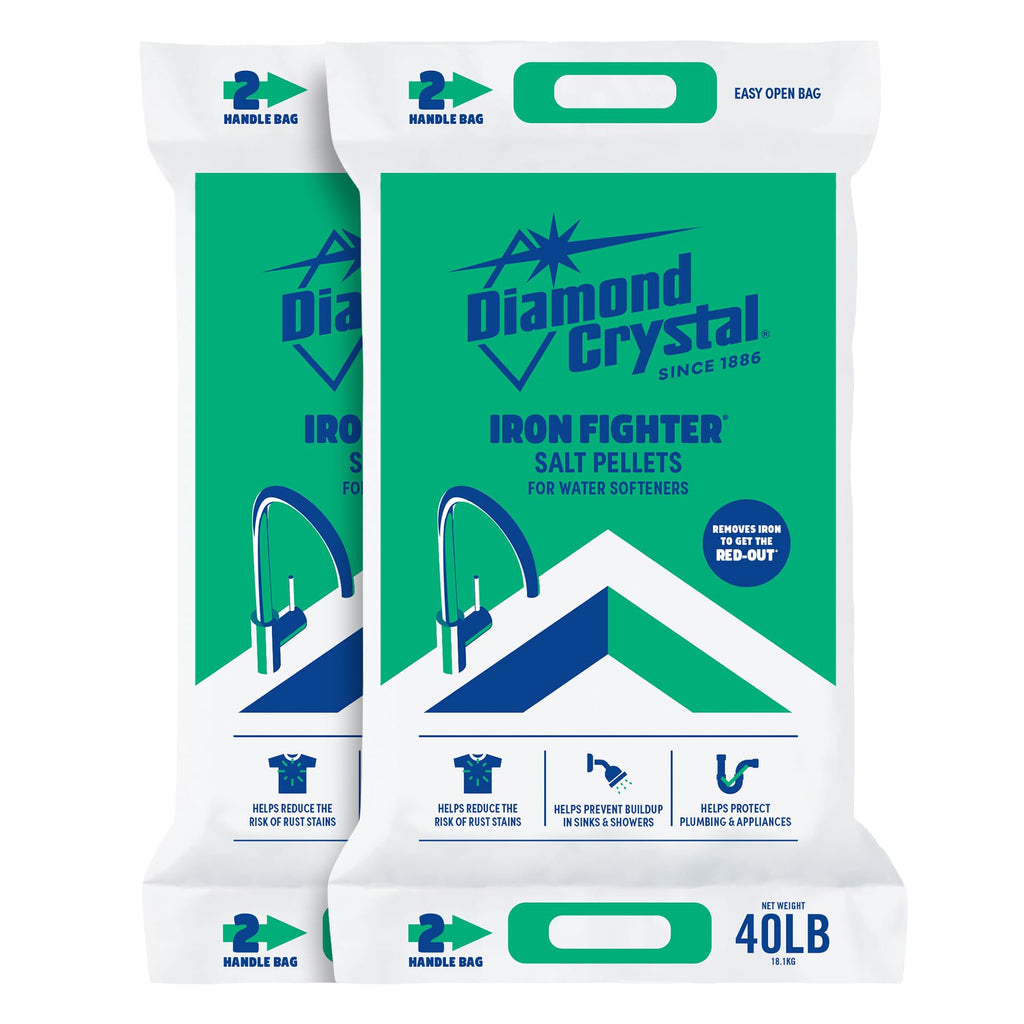 2 Pack Water Softener Salt Pellets, 40 lb X7556