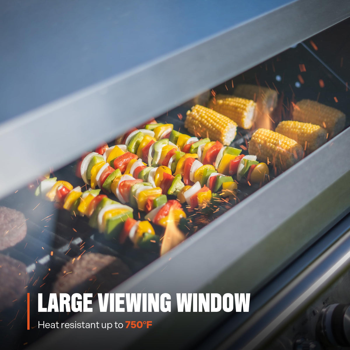 6+1 Burner Propane Gas Grill with Cover and Rotisserie Kit O237446