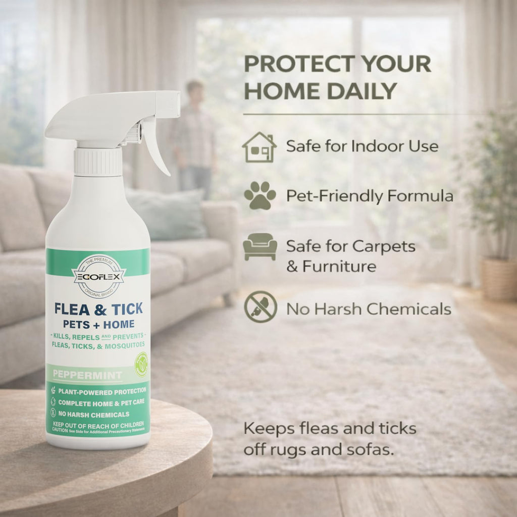 Plant-Based Flea Spray with Peppermint Scent 16oz M874