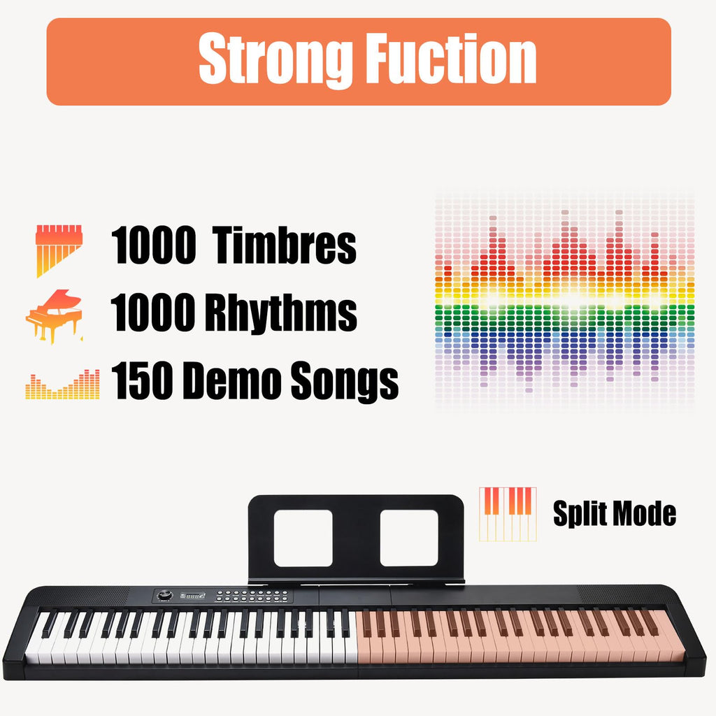88 Key Digital Piano with Semi Weighted Keys R644712