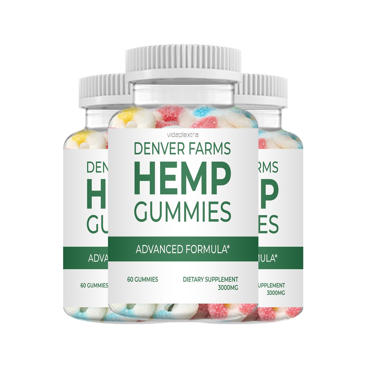 Hemp Gummies 3 Pack 180 Gummies D127