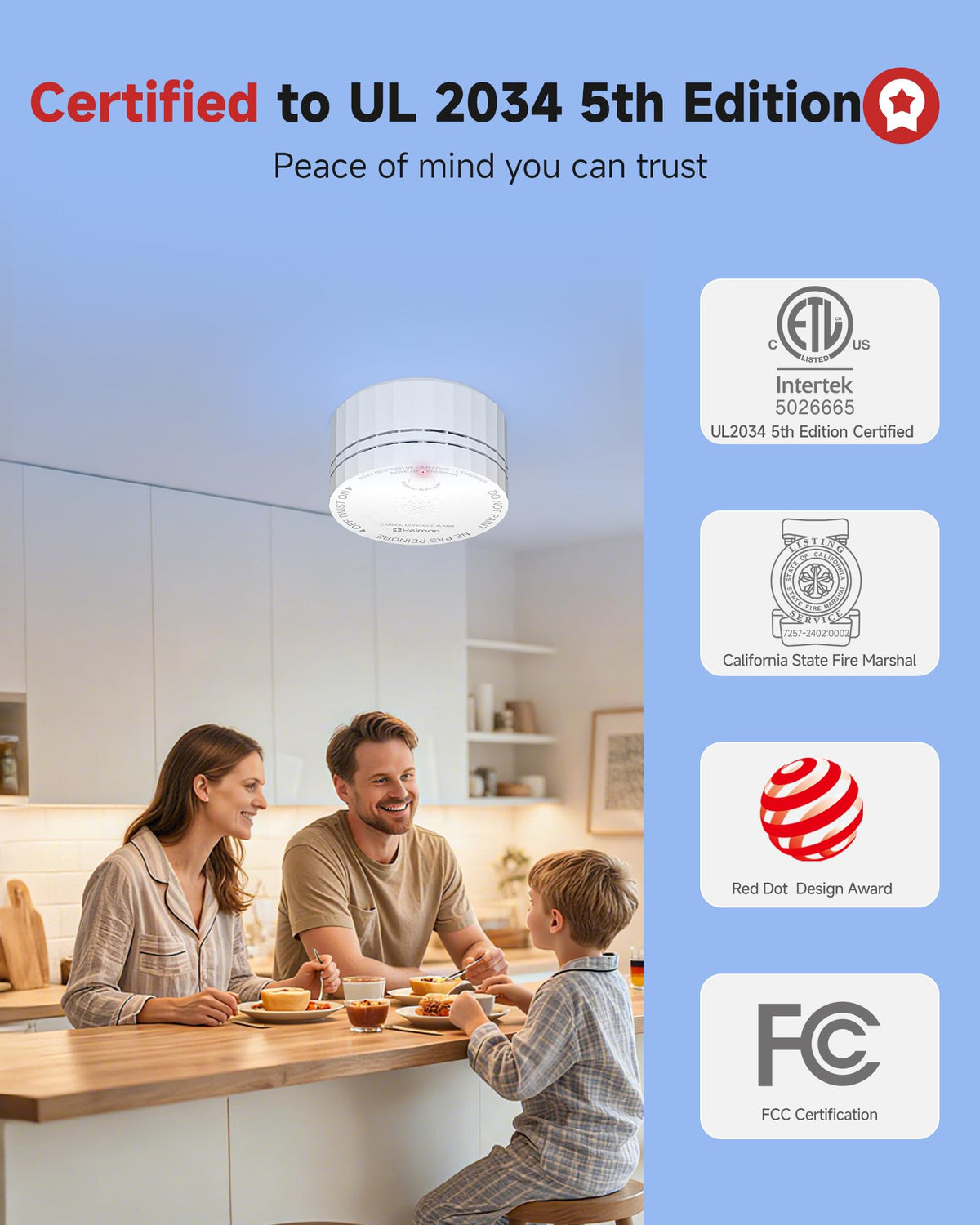 Carbon Monoxide Detectors 3-Pack with Gateway J3357