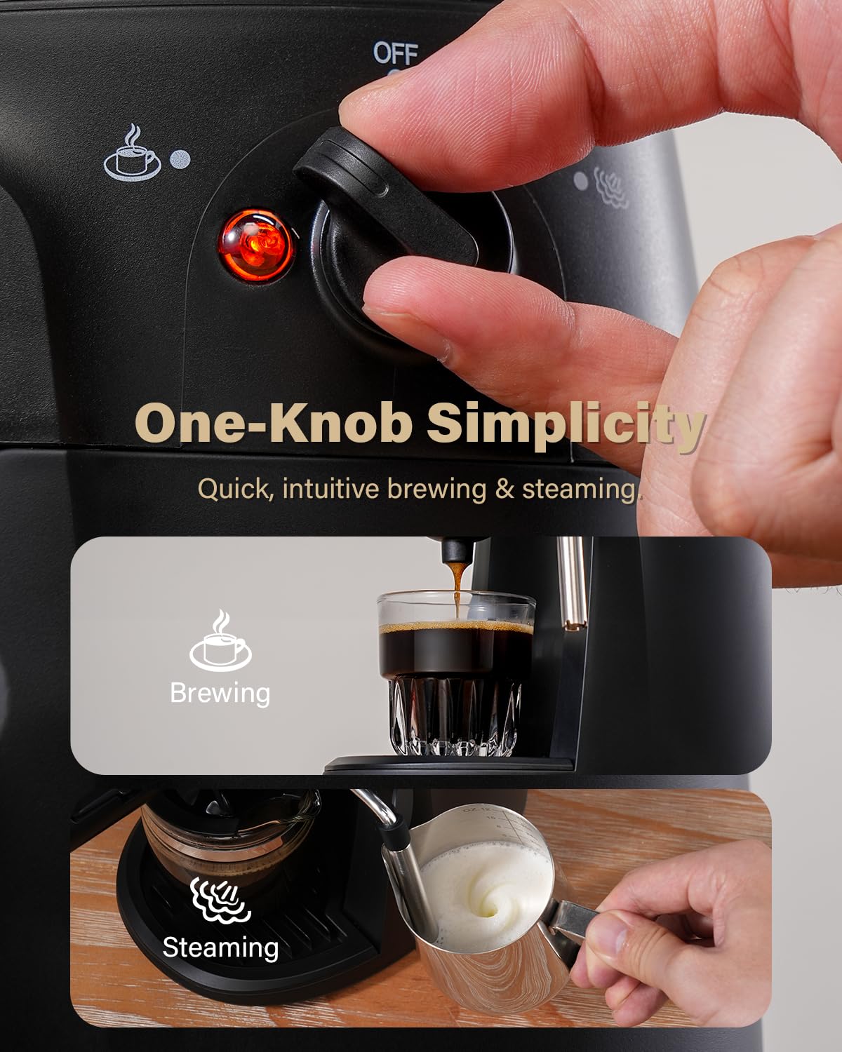 3.5 Bar Espresso Machine with Milk Frother Z273191