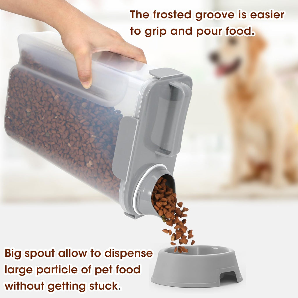 2 Pack Airtight Pet Food Storage Containers with Spout Q183
