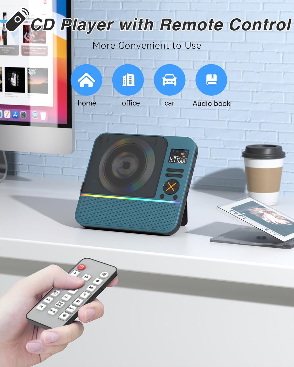 Portable CD Player with Bluetooth R867