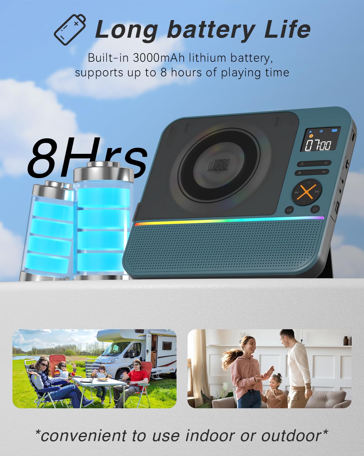 Portable CD Player with Bluetooth R867