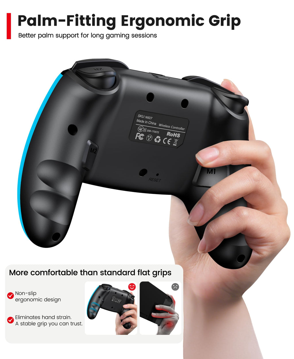 Wireless Switch Controller 2-Pack with Programmable Back Buttons B924093