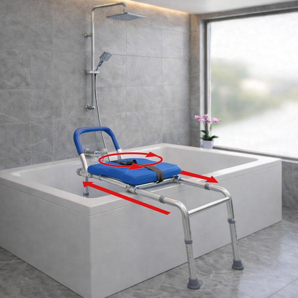 Sliding Transfer Bench with Rotating Seat V67978