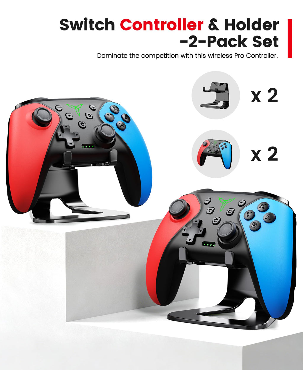 Wireless Switch Controller 2-Pack with Programmable Back Buttons B924093