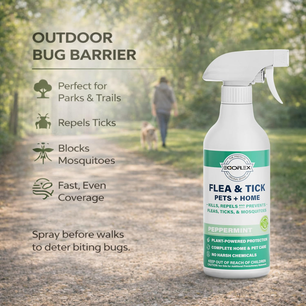 Plant-Based Flea Spray with Peppermint Scent 16oz M874