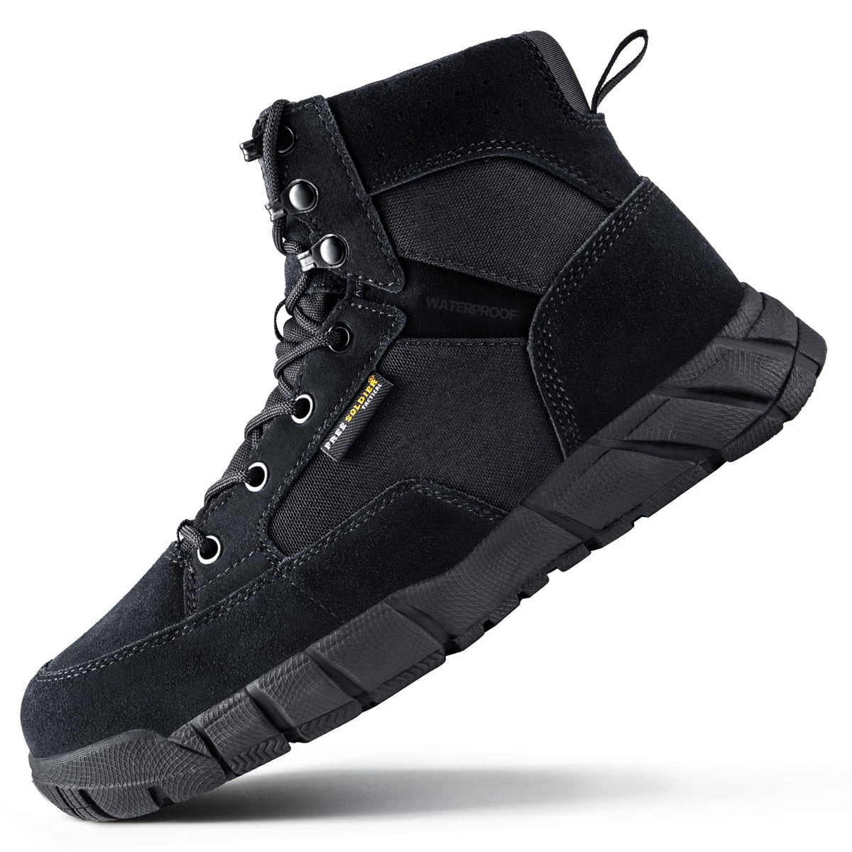 Men's 6 Inches Lightweight Waterproof Suede Leather Work Boots Q529628