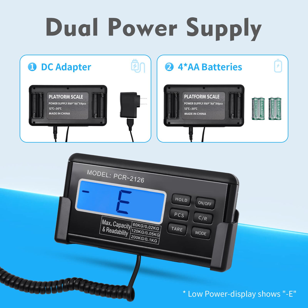Heavy Duty Digital Livestock Scale with LCD Display E7006
