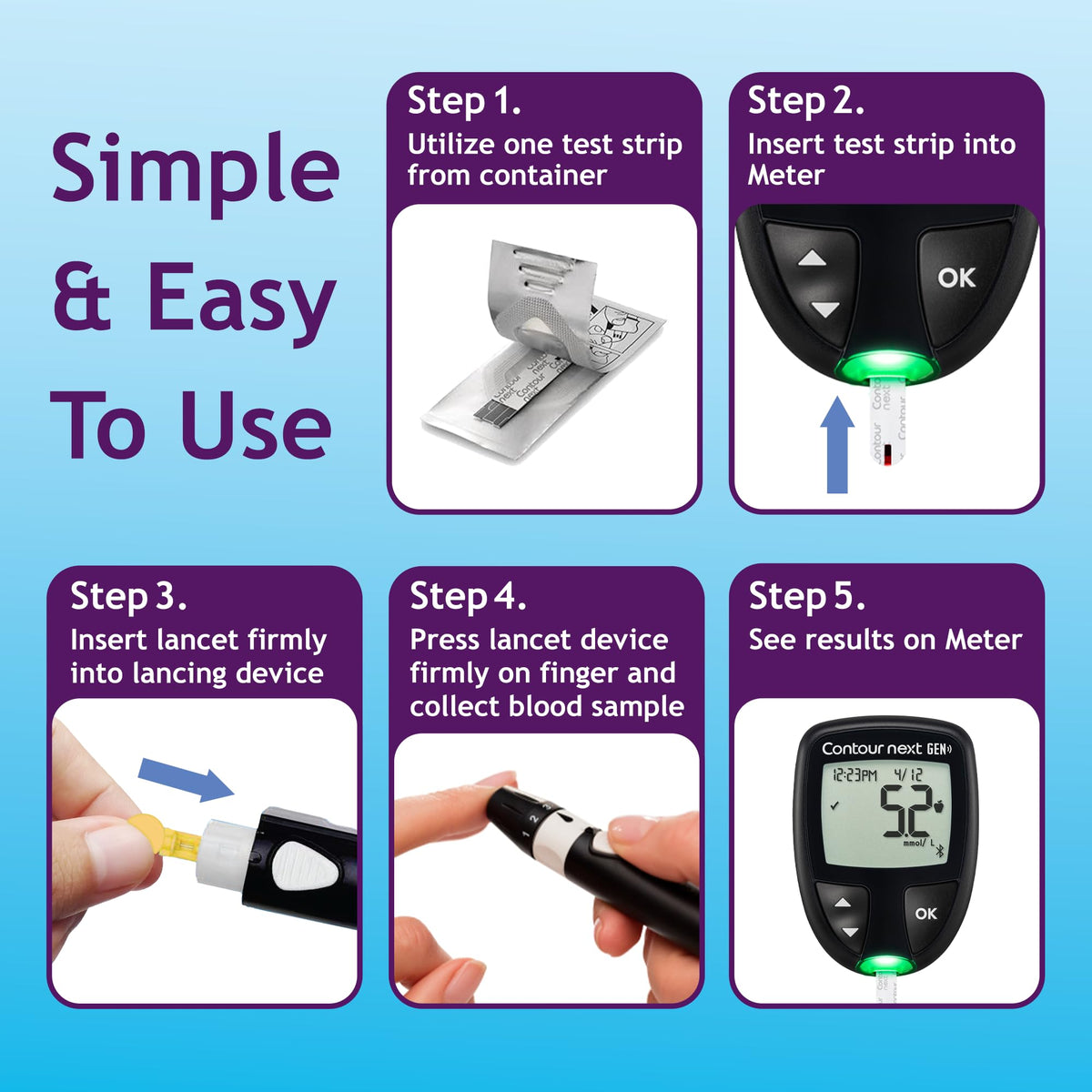 Blood Glucose Test Strips 105 Count J961